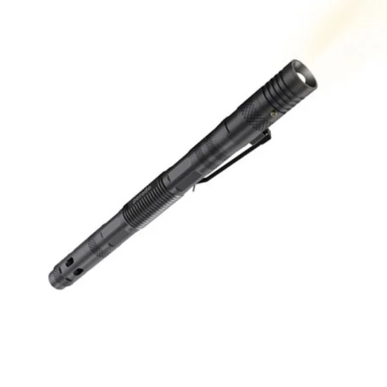 Porodo LifeStyle Outdoor 9in1 Flashlight with Holder Pen Whistle Bottle Opener andSafety Hammer - Black-Gray
